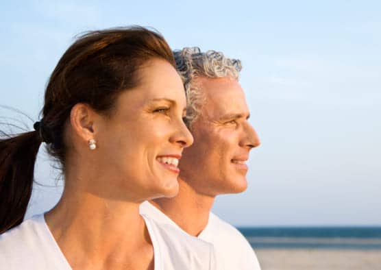 couple looking at the sea